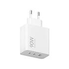 Xiaomi BHR087MEU 3-Port USB 2 x USB-C Hypercharge Strömadapter 90W