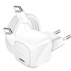Belkin BoostCharge WCA008KQ1MWH-B6 Väggladdare med USB-C-kabel 30W