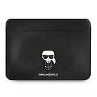 Karl Lagerfeld Saffiano Ikonik Datorfodral 16" Svart