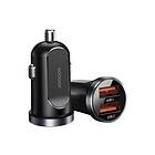Joyroom C-A09 2-Port Bil Laddare Pd30W/Qc3.0 Svart