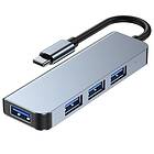 Tech-Protect V1-Hub Adapter 4in1 Grå