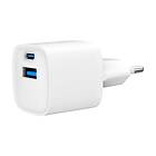 Gembird TA-UC-PDQC20-W-01 Mini 1x USB-C 1x USB-A 20W