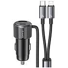 Usams CC287CC01 66W 1xUSB-A 1xUSB-C Med USB-C/Lightning Kablar