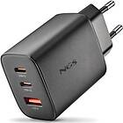 NGS ERA65WBLACK 2x USB-C + 1x USB-A Väggladdare 65W