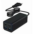 Gembird TA-UC-2A2C-PD100-01-BK Strömadapter 2 x USB-C 2 x USB Type A 100W