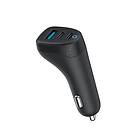eSTUFF INFINITE TRIPPLE BILLADDARARE QC 3.0 PD 3.0 3 Utgångsportar USB-C USB Typ A 100W