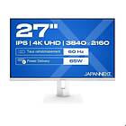 JAPANNEXT JN-IPS270UHD60F-C65W-HSP-W 27" IPS 4K 60Hz
