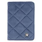 Dark Quilted Passport Cover (Grisalle Blue)