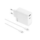 Realme SUPERVOOC Dubbla Portar GaN Adapter med Type-C Kabel 80W