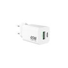 Sinox Pro SXP6045 USB-A+USB-C PD Väggladdare 45W