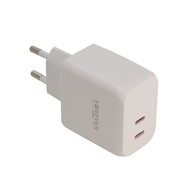 Forever PD Väggladdare 2xUSB Typ-C 45W
