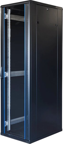 Toten G6 19" Rackskåp 42u 600x800 Glas/perforerad Dörr