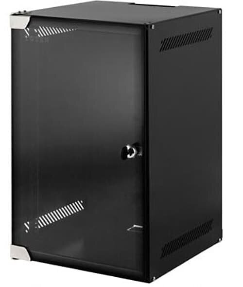 Toten 4u 280x310 Väggskåp Glasdörr Svart