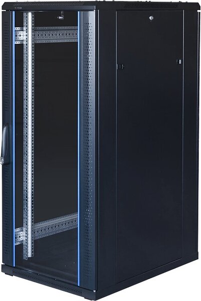 Toten 27u 600x800 Glas/metalldörr Rackskåp