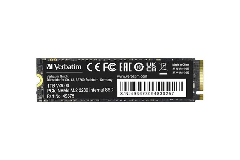 Verbatim Vi3000 1TB SSD PCI Express 3,0 x4 (NVMe) M.2-kort