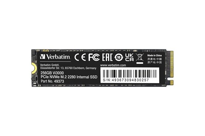 Verbatim Vi3000 256GB SSD PCI Express 3,0 x4 (NVMe) M.2-kort