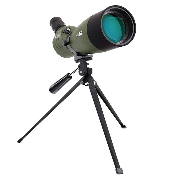 Svbony SV14 Spotting Longue Scope Vue 25-75x70 Multi Tripod BAK4 45-Degree 45 Angled for with Bird Watching Shooting
