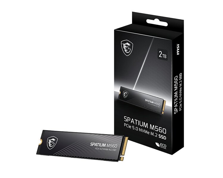 MSI Spatium M560 PCIe 5.0 NVMe M.2 SSD 2TB