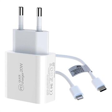 Saii 20W PD Laddare och Lightning Kabel EU-kontakt