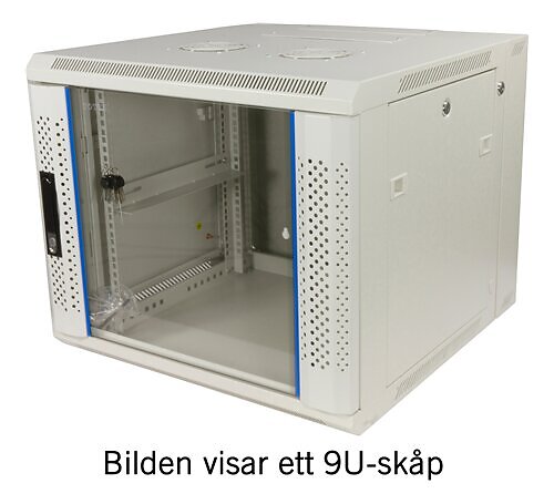 Toten System Z 19" Wall Cabinet 9U 600x600 Glass Door