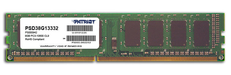 Patriot Signature DDR3 1333MHz 8GB (PSD38G13332)