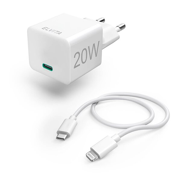 Elvita XK211258 Mini-Charger Kit Lightning 20W
