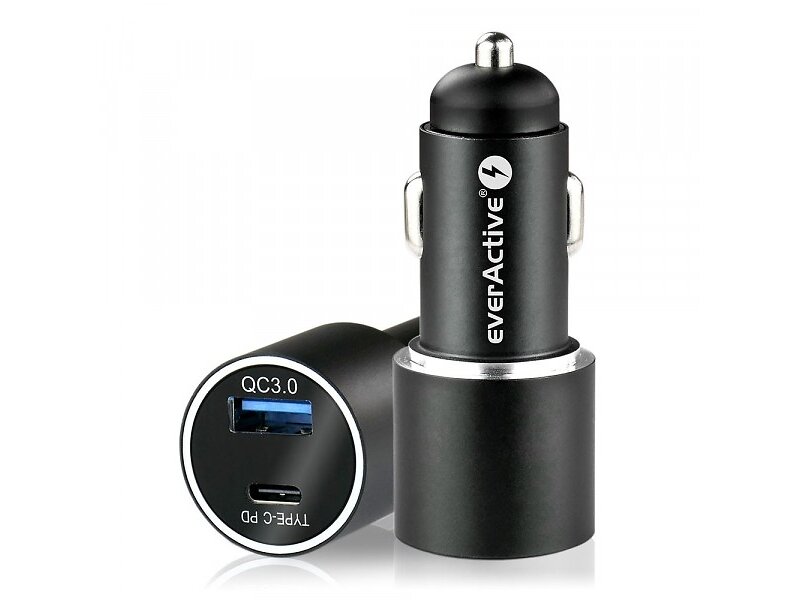 Everactive CC-20Q 36W billaddare USB-A, USB-C, 36W