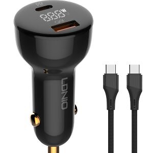LDNIO Car Charger 2 Port (1a1c) 100w 5v 3a C101