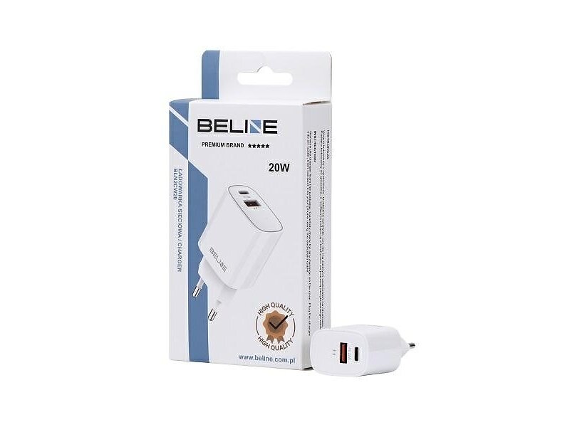 Beline Väggladdare USB-C Till USB-A 20W