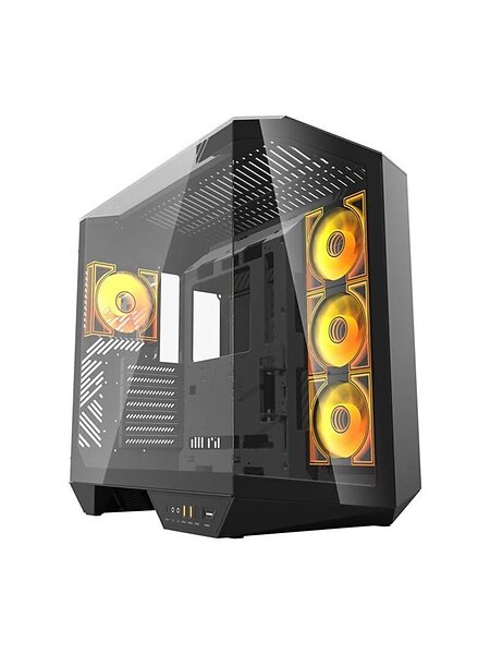 Darkflash Computer Case DY470 4 fans (black) Chassi Miditower Svart