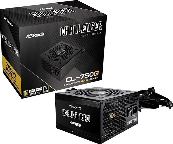 ASRock Challenger CL-750G ATX 3.1 80 Plus Gold 750W