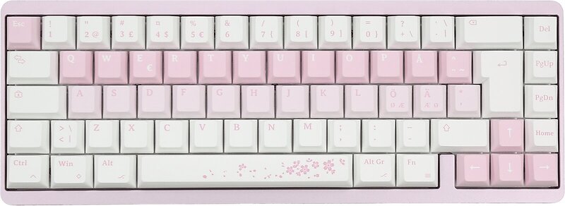 Varmilo Muse65 HE Sakura Hall Effect 65% 8K RGB Gateron Magnet White (Nordic)