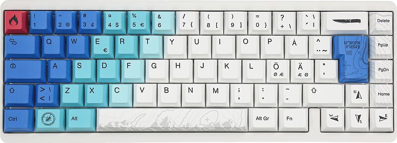 Varmilo Muse65 HE Summit Hall Effect 65% 8K RGB Gateron Magnet White (Nordic)