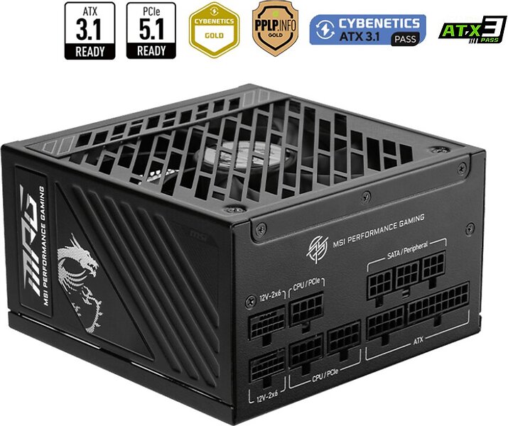 MSI MPG A1250GS PCIE5 ATX PS2 1250W
