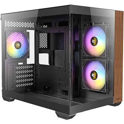 Antec CX600M Wood RGB (Svart/Transparent)