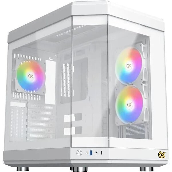 Xigmatek Cubi RGB (Vit/Transparent)
