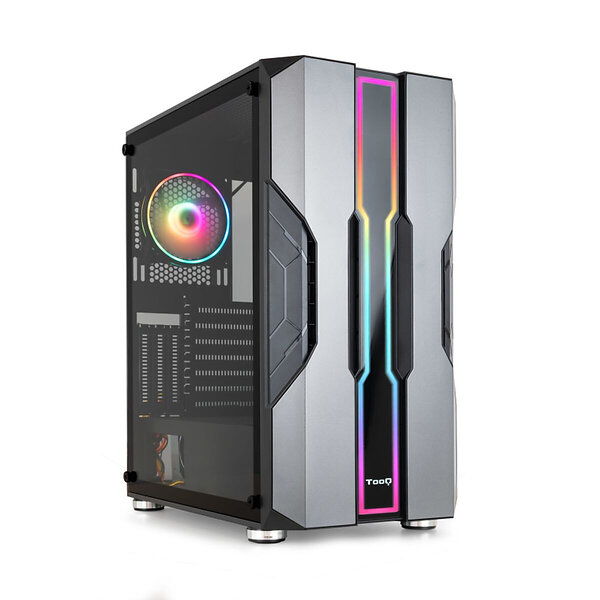 Tooq NightCity TQGCC103 RGB (Svart/Transparent)