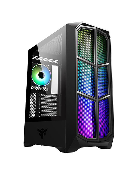 Itek Vertibra Y210 RGB (Svart/Transparent)