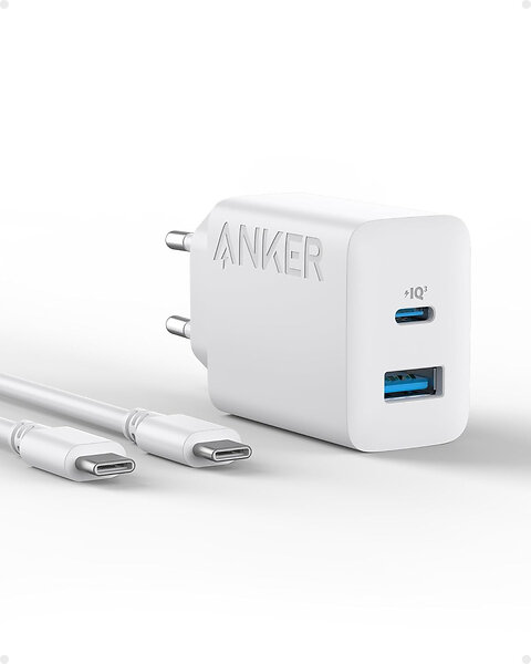 Anker USB-C Laddare med 2 portar 20W