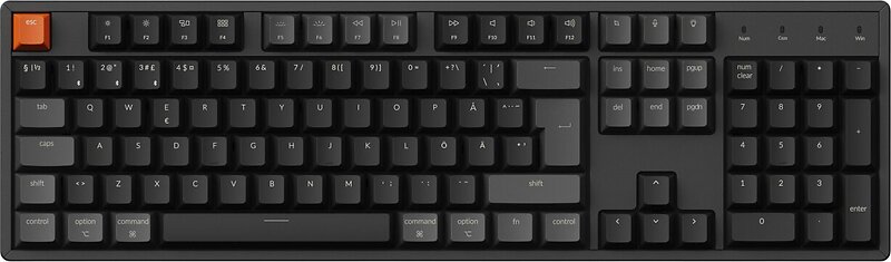 Keychron K10v2 RGB Aluminium Hot Swap QMK Super Brown (Nordic)