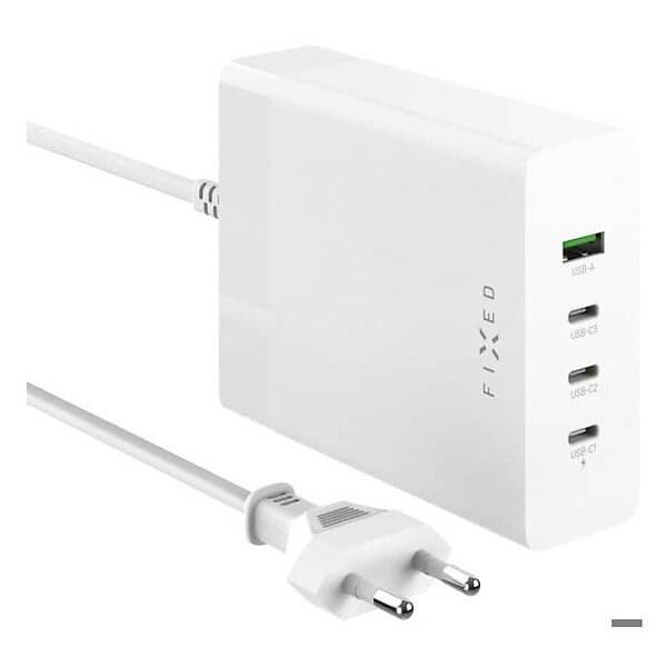 Fixed Supersnabb GaN Desktop Laddare 200W 3xUSB-C/USB-A