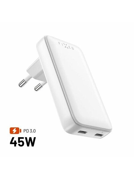 Fixed Slim GaN 90 Super Snabb 2x USB-C laddare 45W