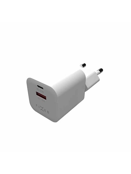 Fixed Snabb Mini Hemladdare 20W USB-C PD/USB-A