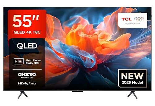 TCL T8C 55" 4K Ultra HD QLED HDR Dolby Vision Google TV - 55T8C