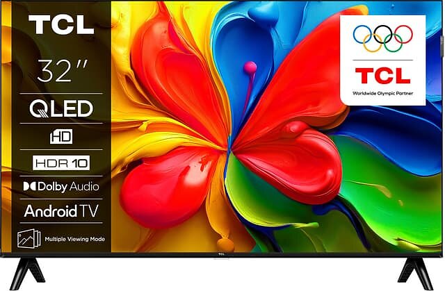 TCL S4K 32" HD Ready QLED Google TV (2025) - 32S4K