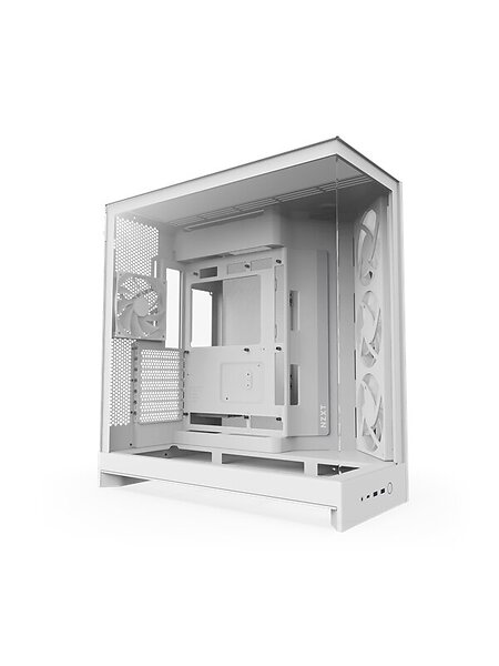 NZXT H9 Flow RGB+ (2025) (Vit/Transparent)