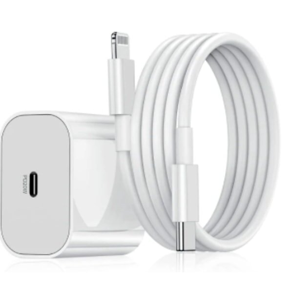 Forcell USB C Reseladdare med Type C kabel 25W QC 4,0 1m
