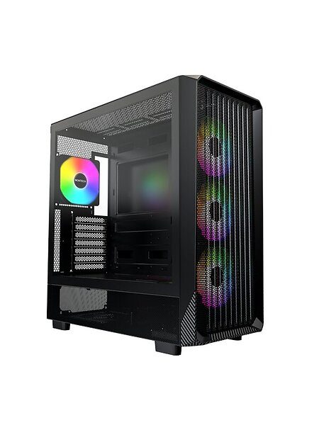 Montech X5 (Svart/Transparent)