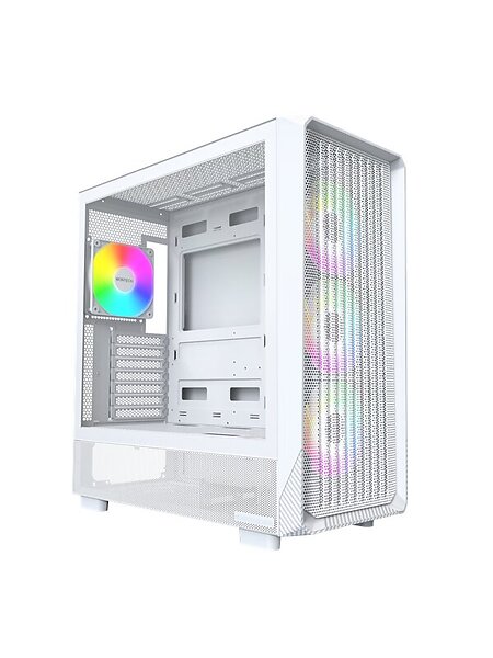 Montech X5 (Vit/Transparent)