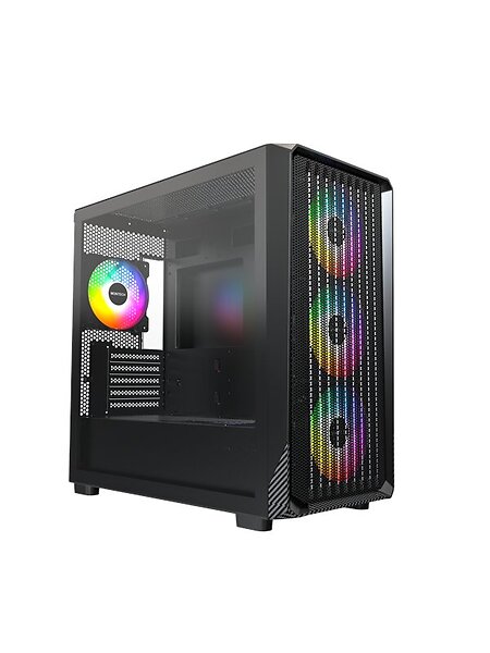 Montech X5M mATX (Svart/Transparent)